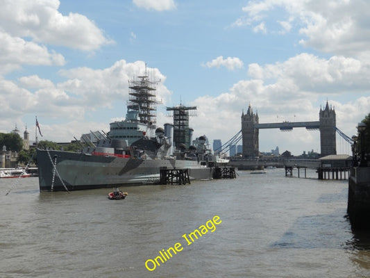 Photo 6x4 HMS Belfast & Tower Bridge London  c2010