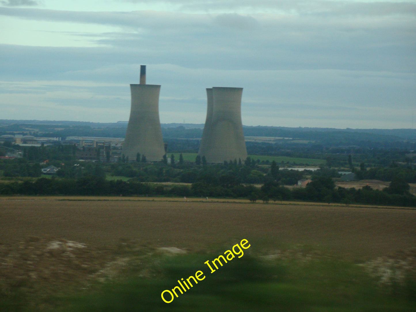 Photo 6x4 View of Richborough Power Station from A299 Thanet Way Way\/TR3 c2010