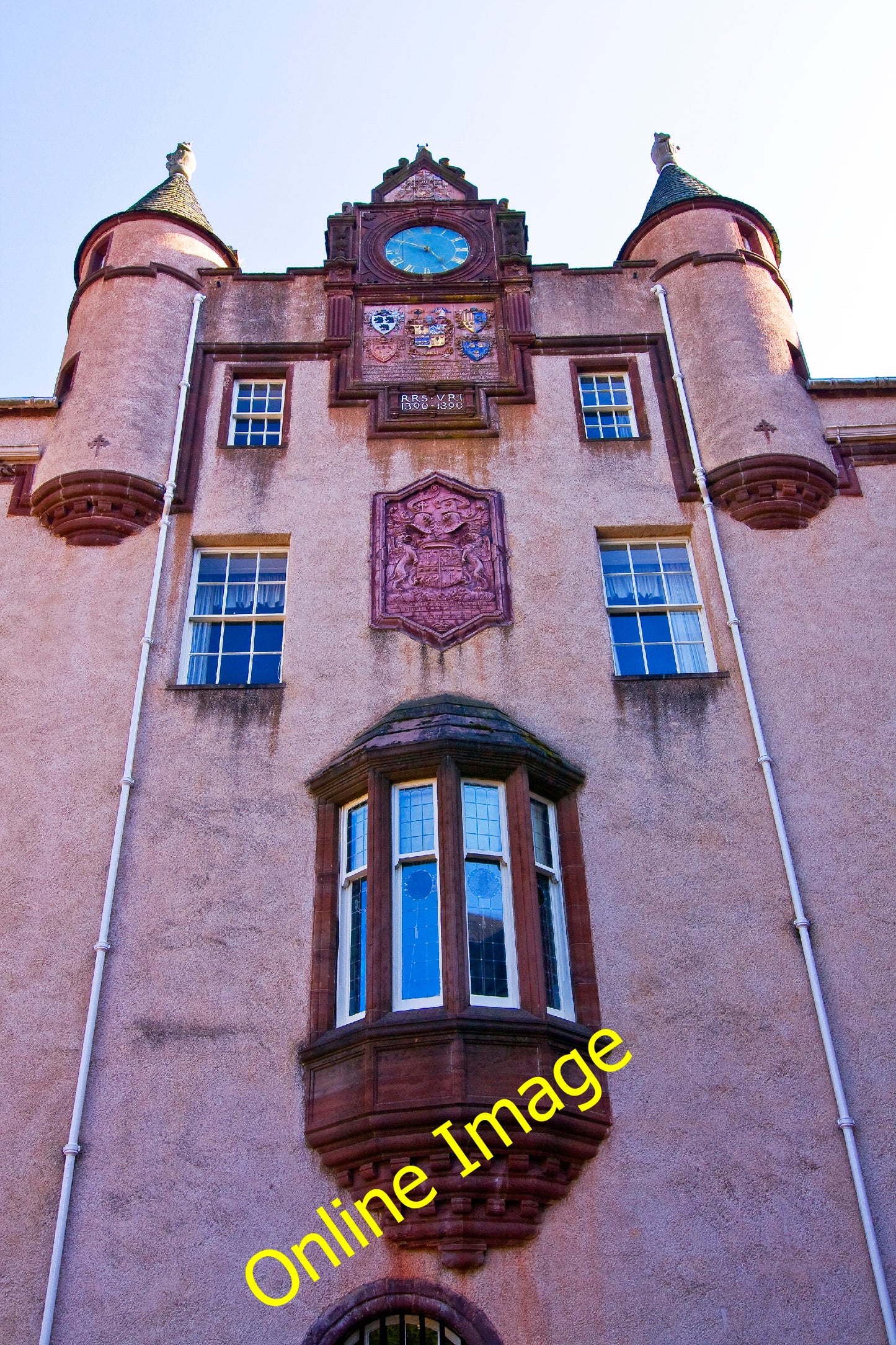 Photo 6x4 Fyvie castle Tifty Detail on east wing. c2010