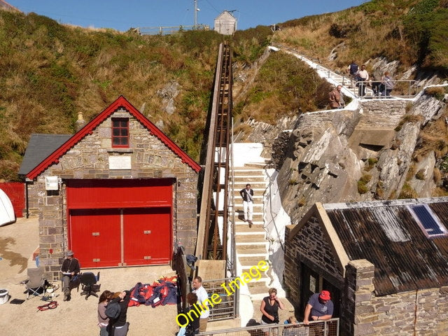 Photo 6x4 St. Justinian: the old lifeboat station from the new Rhosson Lo c2010