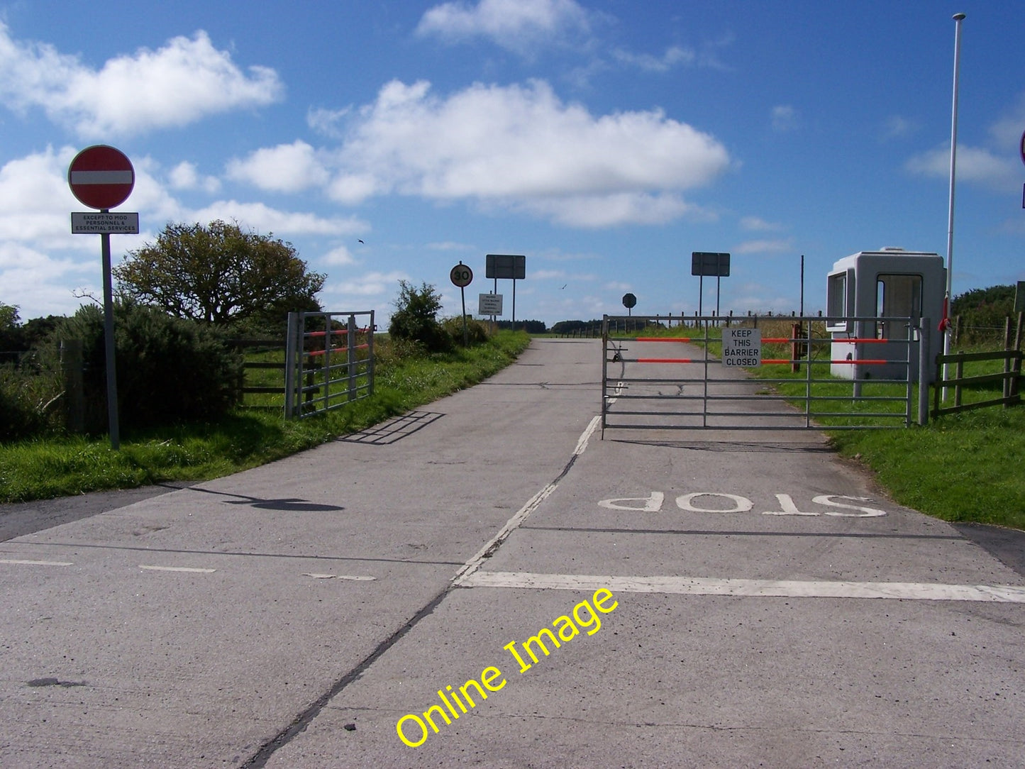 Photo 6x4 Entry to Silverhill on the Kirkcudbright Training Area Townhead c2010