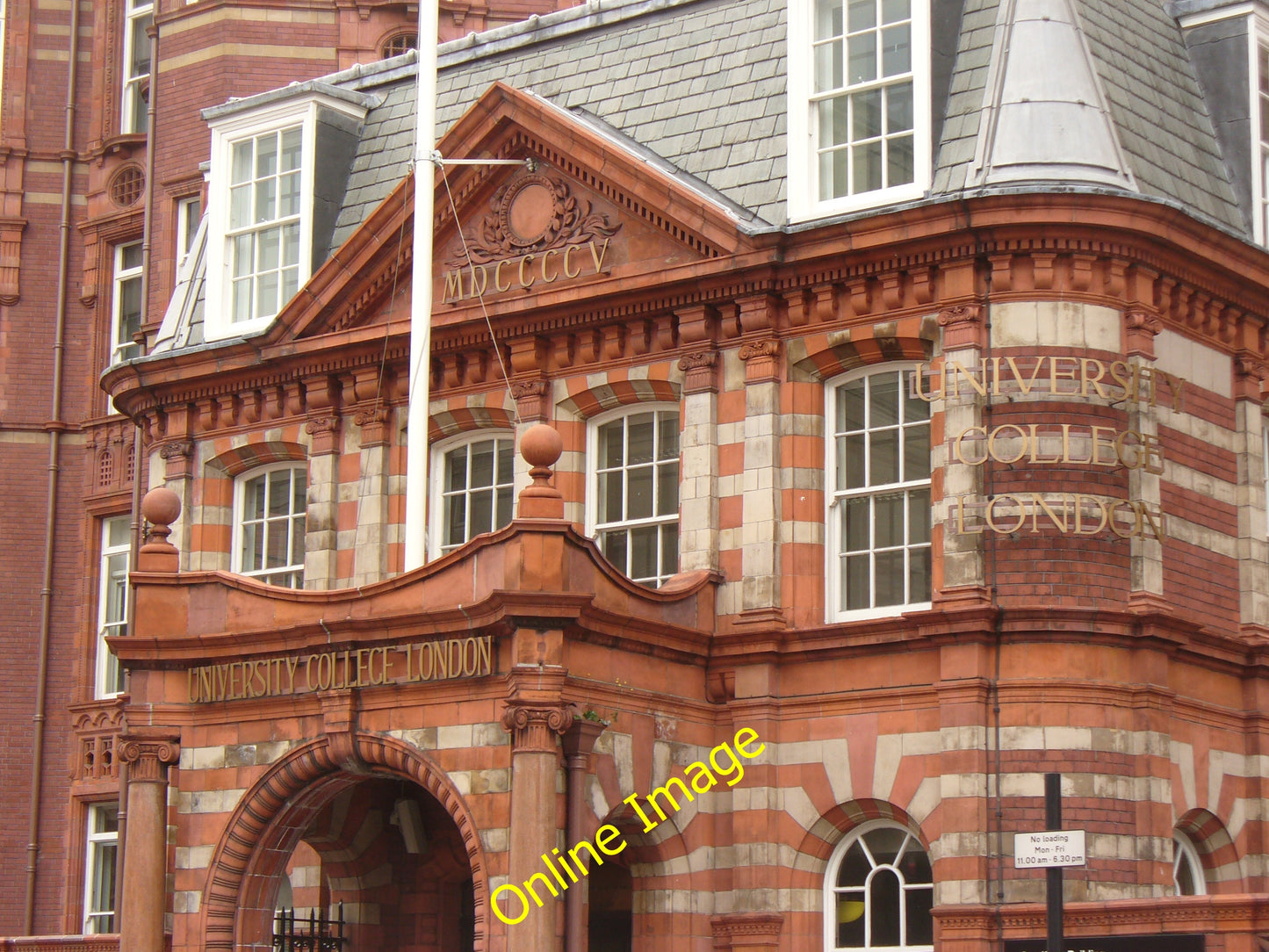 Photo 6x4 Cruciform Building Entrance London Detail of the 1905 red and w c2010