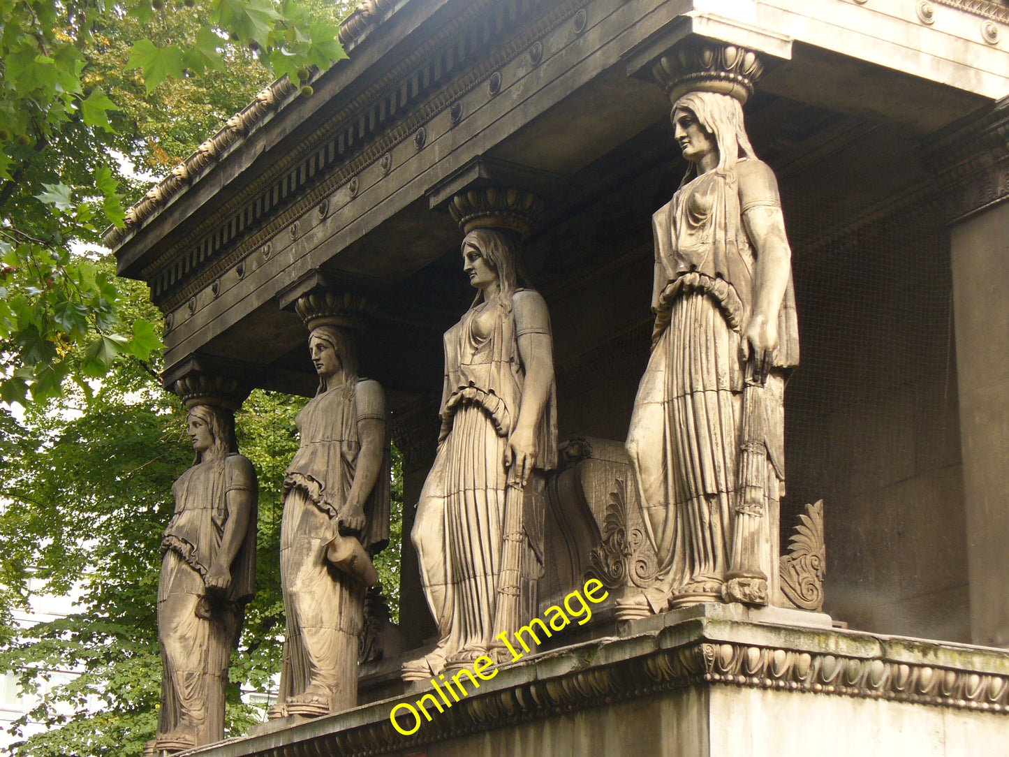 Photo 6x4 Caryatids, St Pancras New Church London Incongruous caryatids o c2010