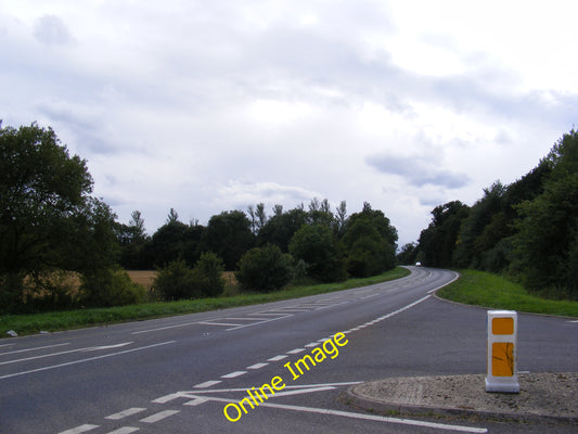 Photo 6x4 A12 London Road Bramfield\/TM4073 Looking towards the junction  c2010