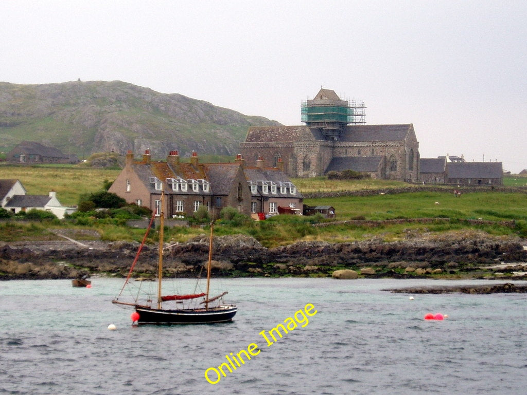 Photo 6x4 Iona Abbey, Iona, Argyll & Bute Baile M\u00f2r As seen from the c2004