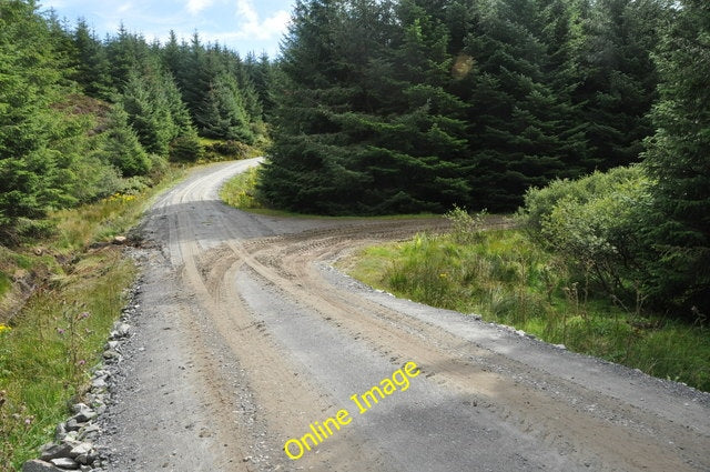 Photo 6x4 Forest road junction, Kintyre Killean\/NR6944 The turning to th c2010