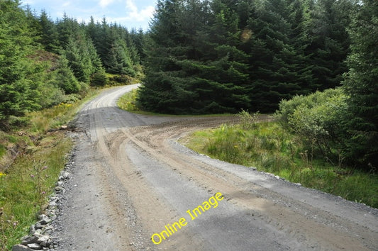 Photo 6x4 Forest road junction, Kintyre Killean\/NR6944 The turning to th c2010