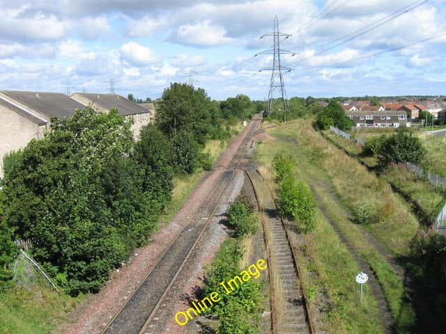 Photo 6x4 Railway lines, South Shields Jarrow  c2010