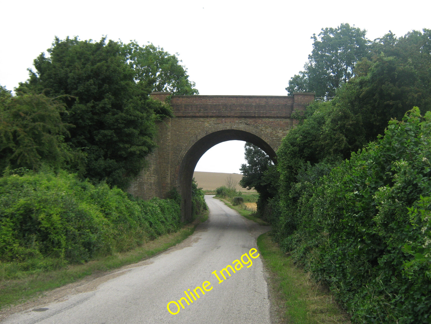 Photo 6x4 Railway bridge near Adisham This railway bridge (No.287FDM) hea c2010