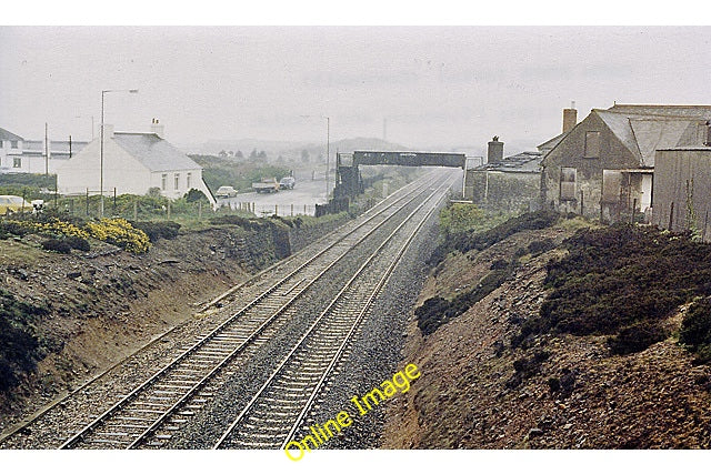 Photo 6x4 Site of Carn Brea Station Redruth View eastwards, towards Truro c1987