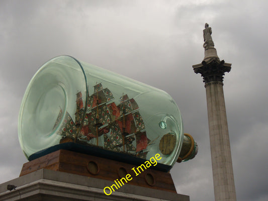 Photo 12x8 Ship in a Bottle London Massive ship in a massive bottle by the c2010