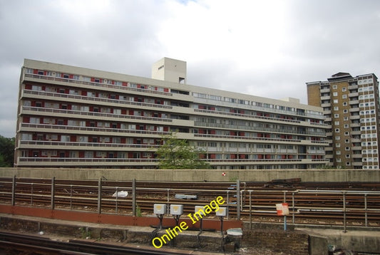 Photo 6x4 Flats by the railway line near Waterloo Station Westminster  c2010