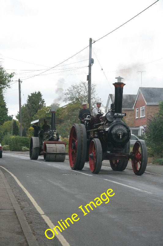 Photo 6x4 Following the other Cholsey Steam engine and a steam roller on  c2010