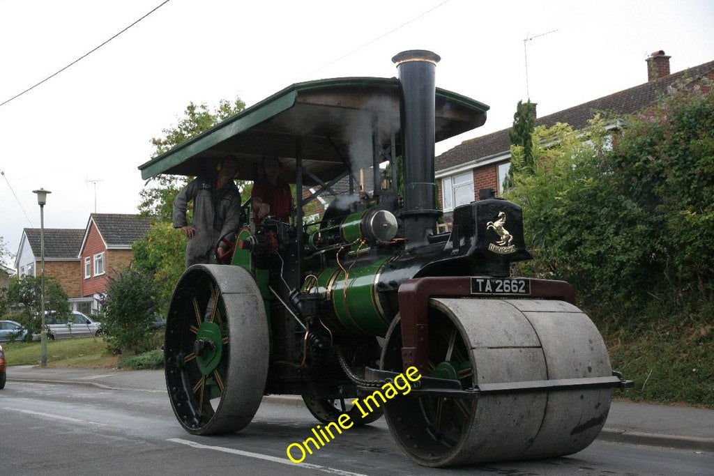 Photo 6x4 Steam roller on Station road Cholsey One of the Steam rollers o c2010