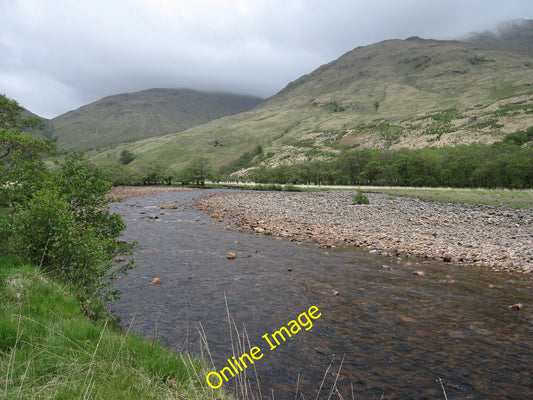 Photo 6x4 River Kinglass Acharn\/NN1235 Currently at low flow after a dry c2010