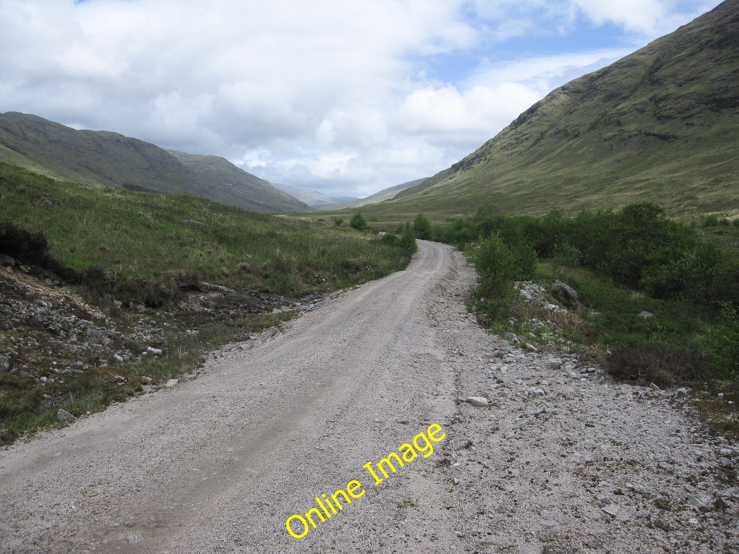 Photo 6x4 Estate track to Glenkinglass Lodge River Kinglass Largely good  c2010