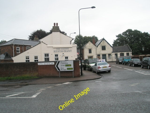 Photo 6x4 Junction of Station Road and George Westwood Way Beccles  c2010