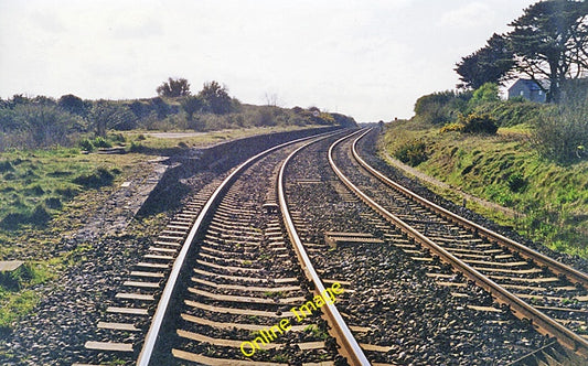 Photo 6x4 Gwinear Road Station (remains) Carnhell Green View westward, to c1995