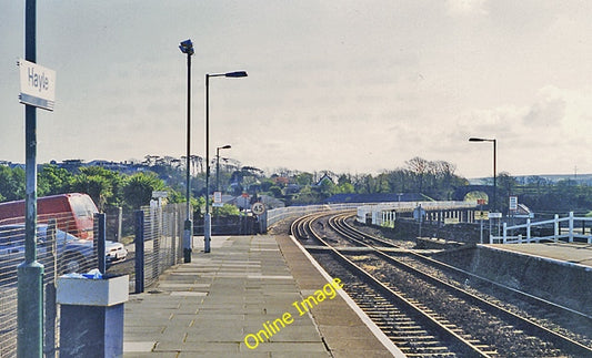 Photo 6x4 Hayle Station Foundry View SW, towards Penzance; ex-Great Weste c1995