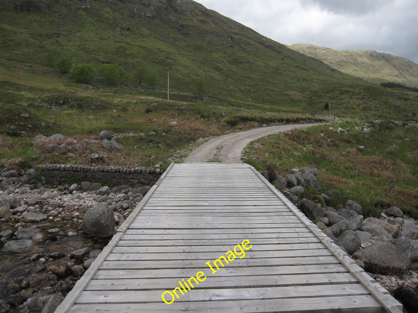 Photo 6x4 Bridge over the Allt Hallater Eas an Eich Bhain Newish bridge,  c2010