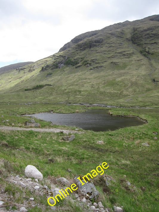 Photo 6x4 Unnamed lochan Eas an Eich Bhain Between the estate track and t c2010