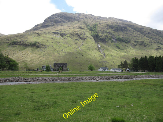 Photo 6x4 Glenkinglass Lodge Coire Slatach With Meall Garbh behind. c2010