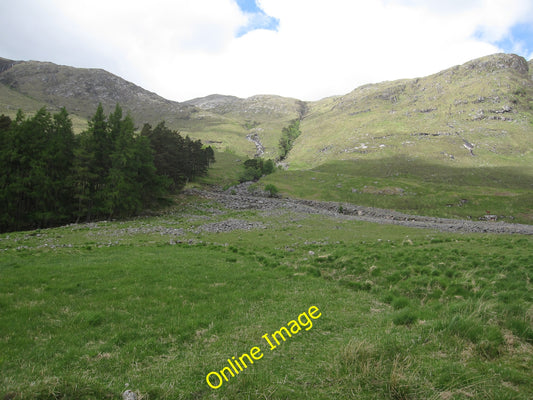 Photo 6x4 Coire Slatach Looking up from near Glenkinglass Lodge. c2010