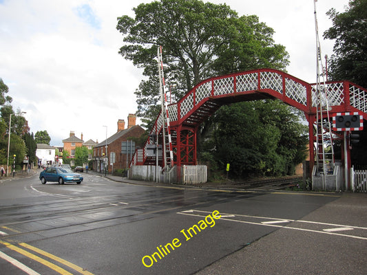 Photo 6x4 Level crossing by Oakham Station Oakham\/SK8509 With footbridge c2010