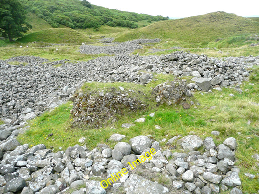 Photo 6x4 Sheddings, Shedden Clough Hurstwood Unwanted boulders are scatt c2010