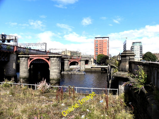 Photo 6x4 First Caledonian Railway Bridge Glasgow In the 1870s, The Caled c2010