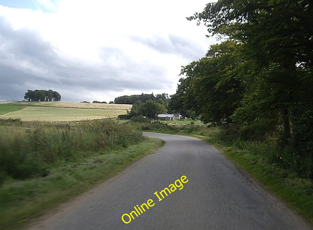 Photo 6x4 Bend in road between Corse School and Foggieley Leochel-Cushnie c2010