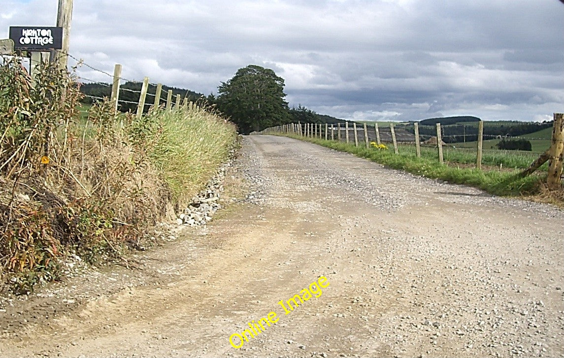 Photo 6x4 Access to Kirkton Cottage Leochel-Cushnie From the road south t c2010