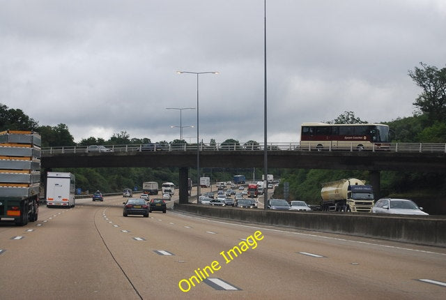 Photo 6x4 M25: anticlockwise, Oaklawn Bridge Leatherhead  c2010