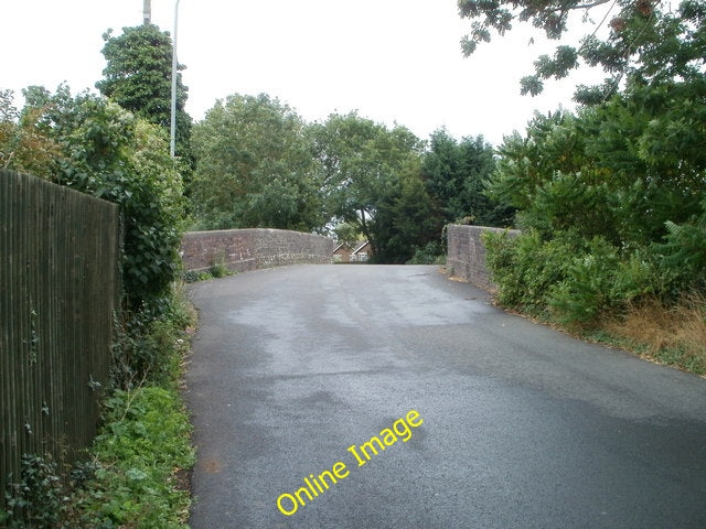 Photo 6x4 Railway bridge, Undy Causeway\/ST4386 Most of the village of Un c2010