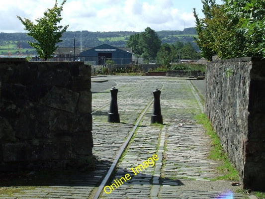 Photo 6x4 Old railway tracks Dumbarton To the south of the A814, near Cas c2010