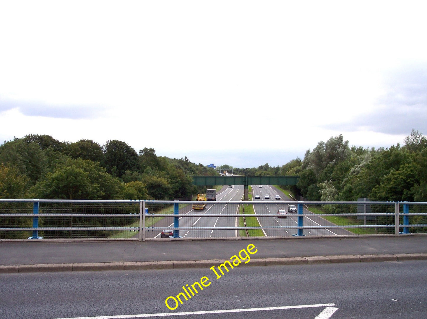 Photo 6x4 The M57 is crossed by the Liverpool Manchester railway Prescot  c2010