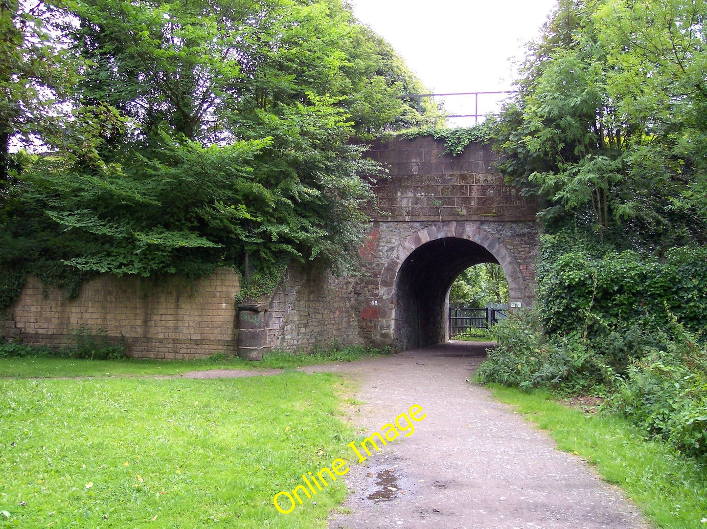 Photo 6x4 Railway bridge in Stadt Moer Country Park Prescot  c2010