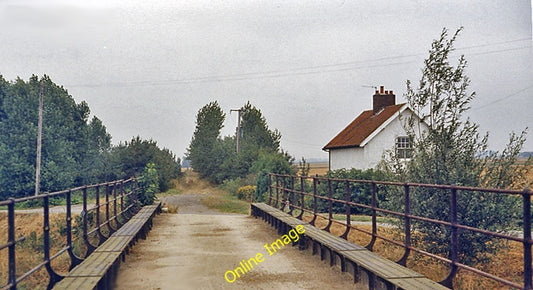 Photo 6x4 Eastward over former Railway Bridge over dyke at Counter Drain  c1983