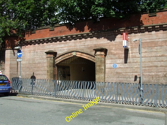 Photo 6x4 Dumbarton Central station The Station Road entrance to the stat c2010