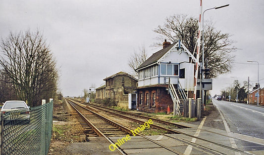 Photo 6x4 Littleworth Station (remains) Deeping St Nicholas View SW, towa c2000