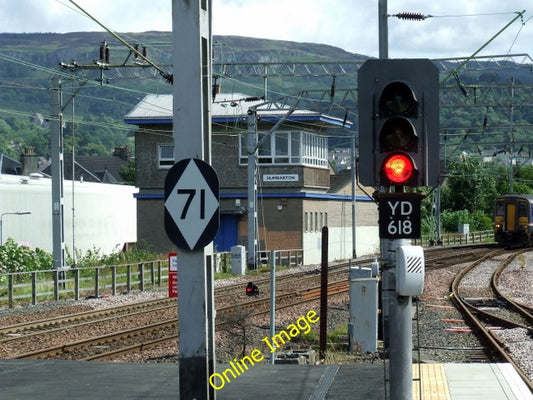 Photo 6x4 Dumbarton signal box Viewed from Dumbarton Central station. The c2010