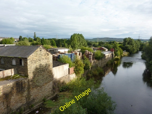 Photo 6x4 River Calder Padiham Taken from the old railway Bridge near Par c2010