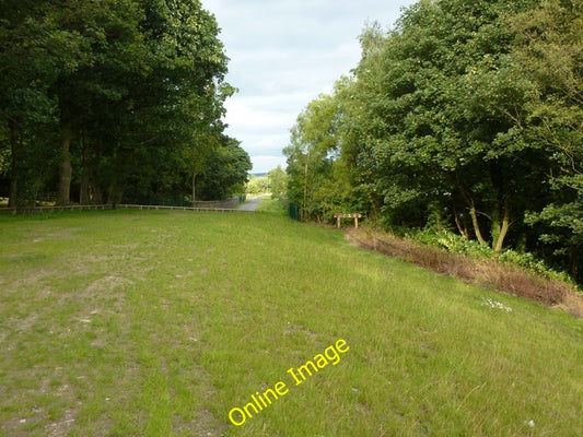 Photo 6x4 Dismantled railway Padiham Looking east to the bridge over the  c2010