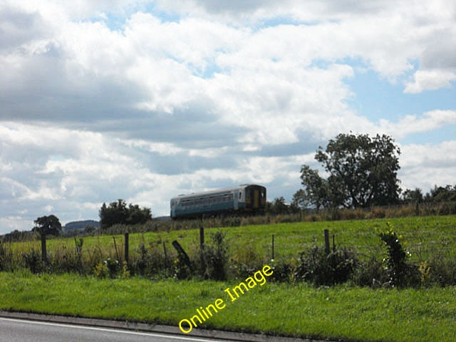 Photo 6x4 Railway alongside the A49 Felhampton\/SO4487 The &#039;train&#0 c2010