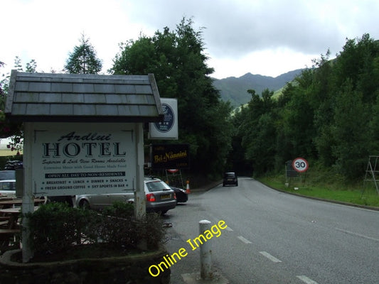 Photo 6x4 The A82 at Ardlui Looking south from the hotel. c2010