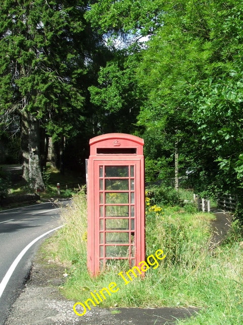 Photo 6x4 Phone box at Ardlui By the A82 opposite the railway station. It c2010