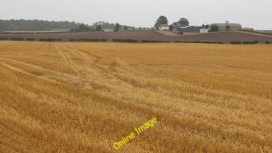 Photo 6x4 Stubble, West Ord Loanend\/NT9450  c2010