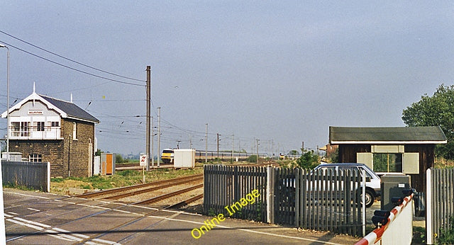 Photo 6x4 Helpston Station (remains) View SW, towards Peterborough; ex-Mi c1995