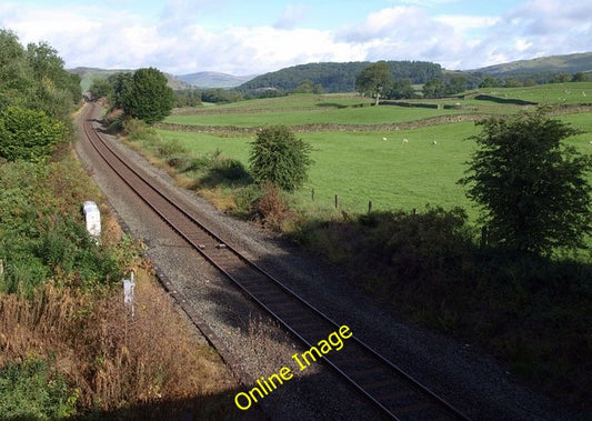 Photo 6x4 Railway at Plantation Bridge Looking in the other direction fro c2010