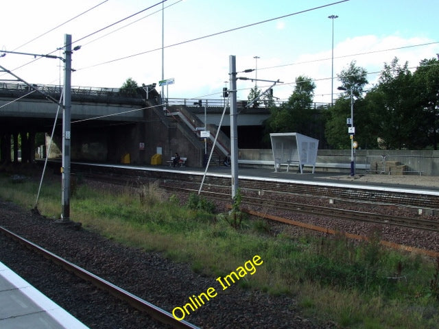 Photo 6x4 Cardonald railway station The Glasgow bound platform as seen fr c2010